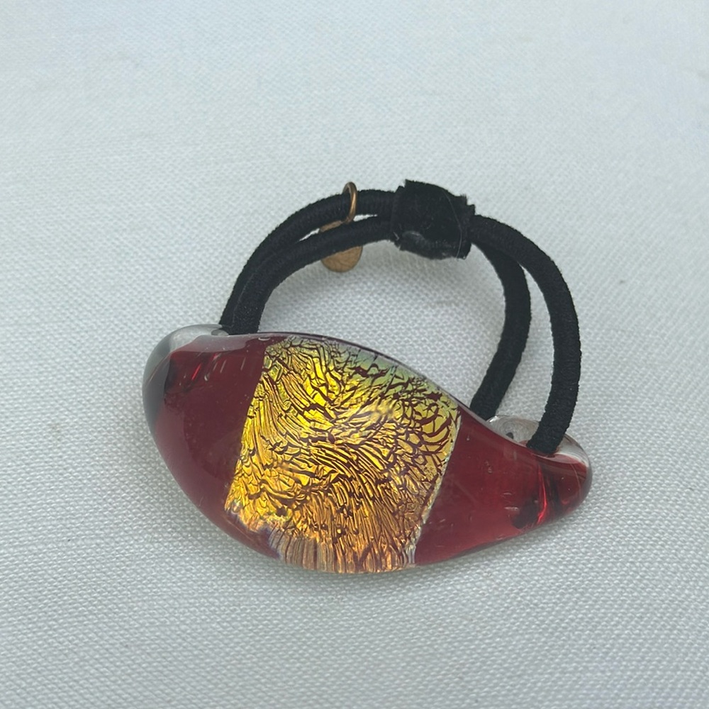 Vintage Colette Malouf glass hair tie